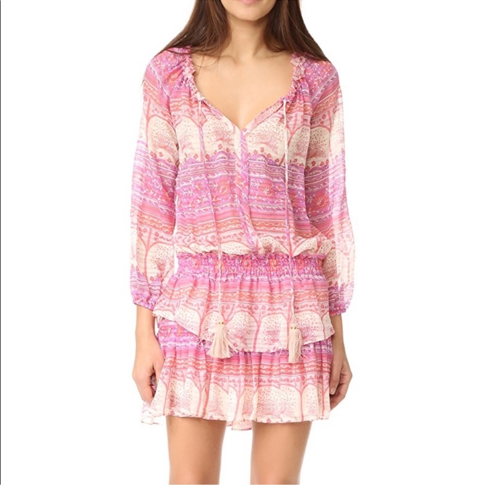 LoveShackFancy Jenna Popover Sherbert Dress